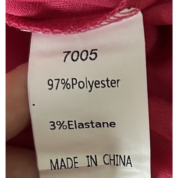 Pretty Garden Hot Pink Long Sleeve Long Dress NWT Medium - Picture 4 of 4